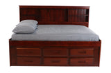 Donco Full Bookcase Daybed #color_Merlot