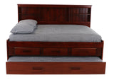 Donco Full Bookcase Daybed #color_Merlot