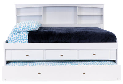 Full Bookcase Daybed White