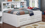 Full Bookcase Daybed White