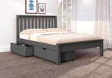 Donco Full Contempo Bed #color_Dark-Grey
