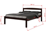 Donco Full Econo Bed #color_Cappuccino
