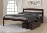 Donco Full Econo Bed #color_Cappuccino