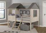 Donco Full House Low Loft #color_Rustic-Sand-Rustic-Grey
