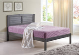 Donco Full Louver Bed #color_Antique-Grey