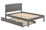 Donco Full Louver Bed #color_Antique-Grey