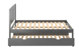 Donco Full Louver Bed #color_Antique-Grey
