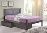 Donco Full Louver Bed #color_Antique-Grey
