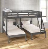 Donco Full Over Double Twin Bed Loft Bunk In #color_Dark-Grey