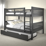 Full/Full Mission Bunk Bed Dark Grey
