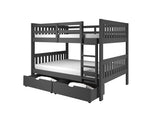 Full/Full Mission Bunk Bed Dark Grey