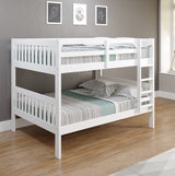 Full/Full Mission Bunk Bed White