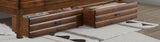 Donco Log Cabin Drawers #Rustic _Walnut_&_Rustic_Silver