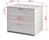 Donco Louver Low Loft 3 Dr #color_white