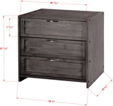 Donco Louver Low Loft 3 Dr #color_grey
