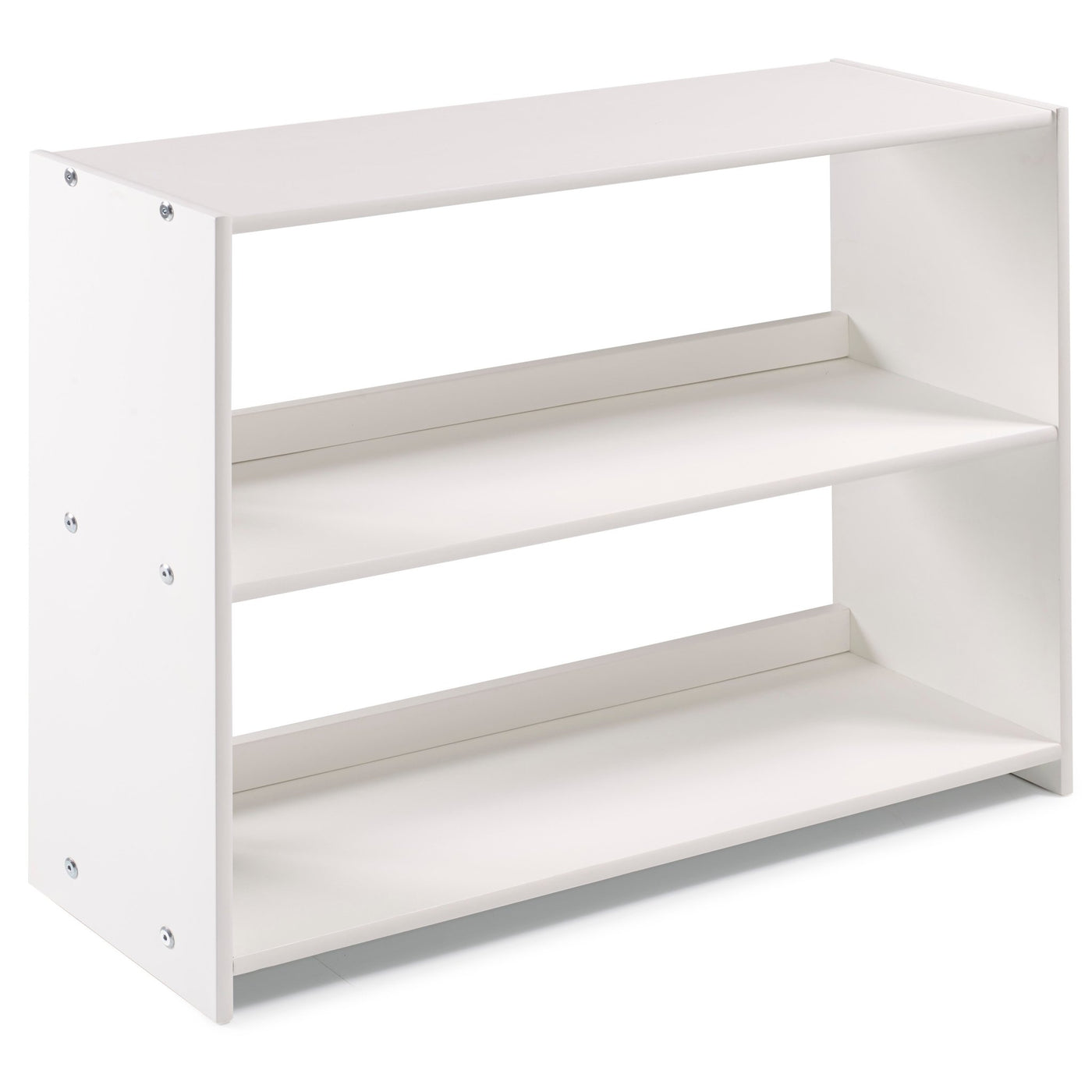 Donco Louver Low Loft Bookcase #color_White