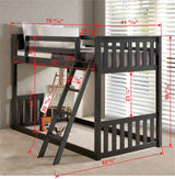 T/T Bunkbed Cappuccino/Dark Grey