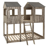 Donco T/T Tower Bunkbed Rustic #color_Dirty-White