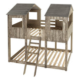 Donco T/T Tower Bunkbed Rustic #color_Dirty-White