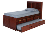 Donco Twin Bookcase #color_Merlot
