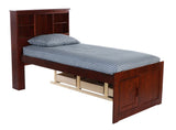 Donco Twin Bookcase #color_Merlot