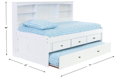Twin Bookcase Daybed White