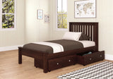 Donco Twin Contempo Bed #color_Cappuccino