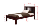 Donco Twin Contempo Bed #color_Cappuccino