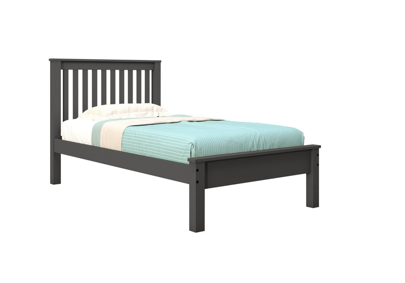 Twin Contempo Bed Dark Grey