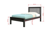 Donco Twin Contempo Bed #color_Dark-Grey