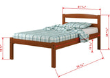 Donco Twin Econo Bed #color_Espresso