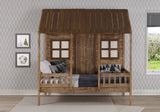 Donco Twin Front Porch Low Loft In #color_Rustic-Driftwood