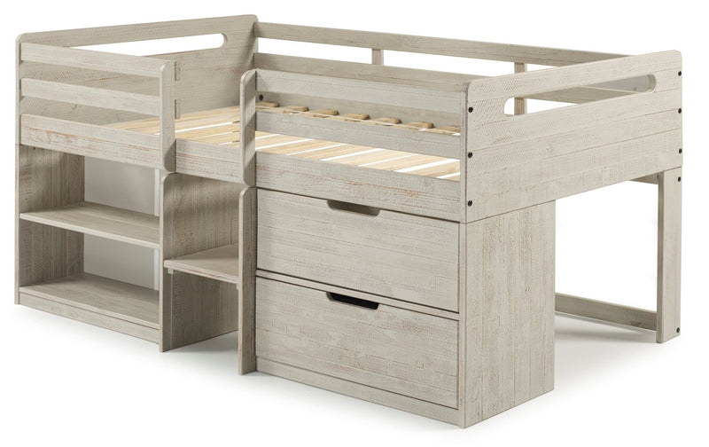 Twin Low Loft Rustic Light Grey