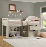 Donco Twin Low Loft #color_Rustic-Light-Grey