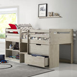 Donco Twin Low Loft #color_Rustic-Light-Grey