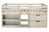 Donco Twin Low Loft #color_Rustic-Light-Grey