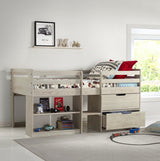 Donco Twin Low Loft #color_Rustic-Light-Grey