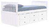 Twin Mission Rake Bed in White