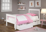 Twin Monaco Mission Bed in White