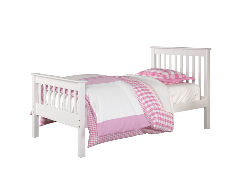 Twin Monaco Mission Bed in White