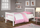 Twin Monaco Mission Bed in White