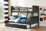 Twin/Full Bunk Bed In City Shadow Finish