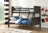 Twin/Full Bunk Bed In City Shadow Finish