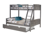 Twin/Full Louver Bunkbed Antique Grey