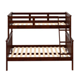 Twin/Full Mission Bunk Bed In Dark Cappuccino Finish
