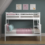 Donco Twin/Full Mission Bunk Bed In #color_White