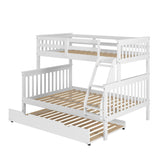 Donco Twin/Full Mission Bunk Bed In #color_White