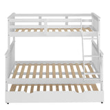 Donco Twin/Full Mission Bunk Bed In #color_White