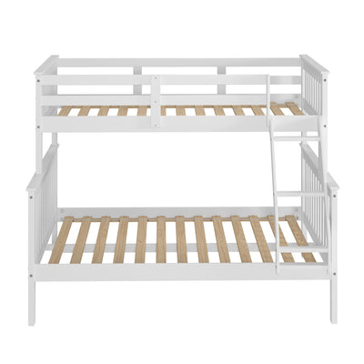 Donco Twin/Full Mission Bunk Bed In #color_White