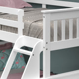 Donco Twin/Full Mission Bunk Bed In #color_White